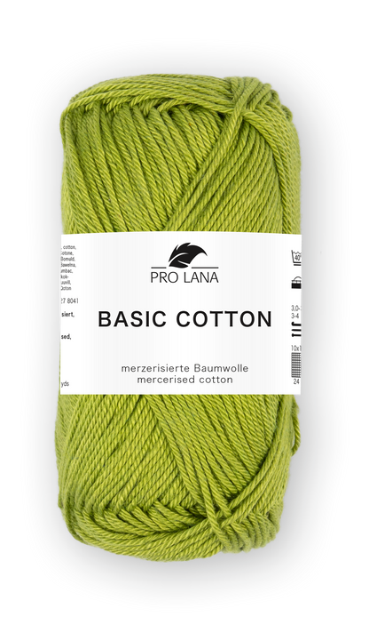 Basic Cotton / Knäuel 50g/125m LL / 100% Baumwolle mercerisiert gasiert
