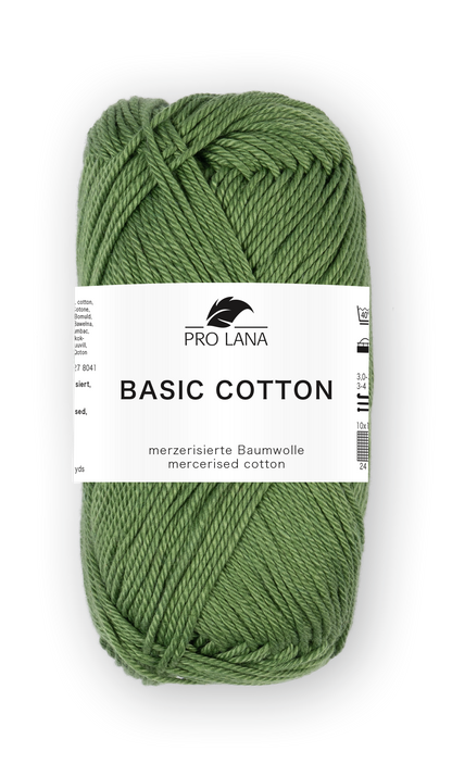 Basic Cotton / Knäuel 50g/125m LL / 100% Baumwolle mercerisiert gasiert