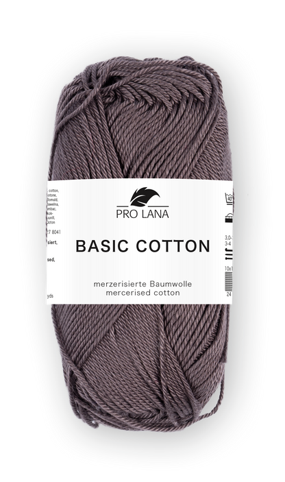 Basic Cotton / Knäuel 50g/125m LL / 100% Baumwolle mercerisiert gasiert