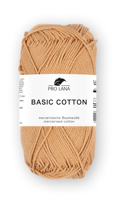 Basic Cotton / Knäuel 50g/125m LL / 100% Baumwolle mercerisiert gasiert