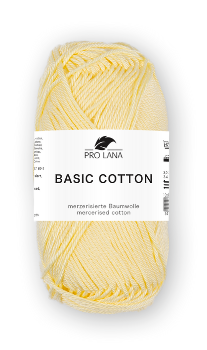 Basic Cotton / Knäuel 50g/125m LL / 100% Baumwolle mercerisiert gasiert
