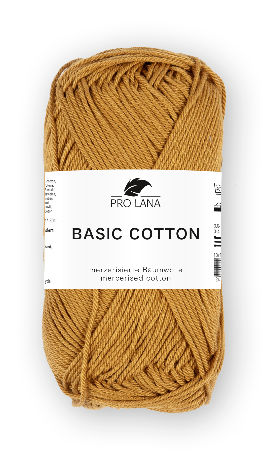 Basic Cotton / Knäuel 50g/125m LL / 100% Baumwolle mercerisiert gasiert
