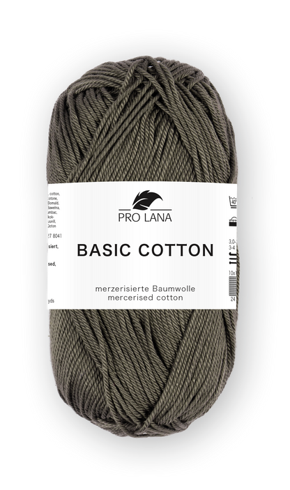 Basic Cotton / Knäuel 50g/125m LL / 100% Baumwolle mercerisiert gasiert