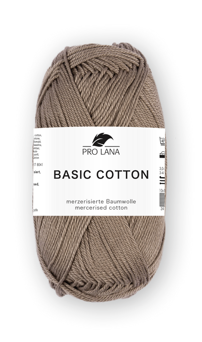 Basic Cotton / Knäuel 50g/125m LL / 100% Baumwolle mercerisiert gasiert