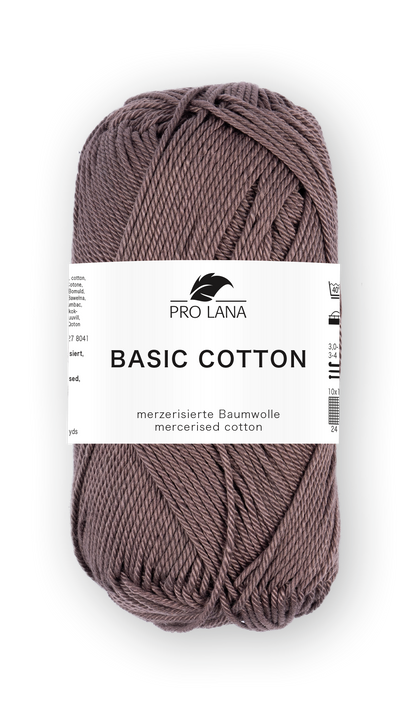 Basic Cotton / Knäuel 50g/125m LL / 100% Baumwolle mercerisiert gasiert