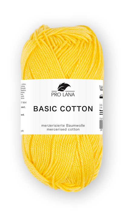 Basic Cotton / Knäuel 50g/125m LL / 100% Baumwolle mercerisiert gasiert