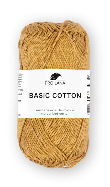 Basic Cotton / Knäuel 50g/125m LL / 100% Baumwolle mercerisiert gasiert