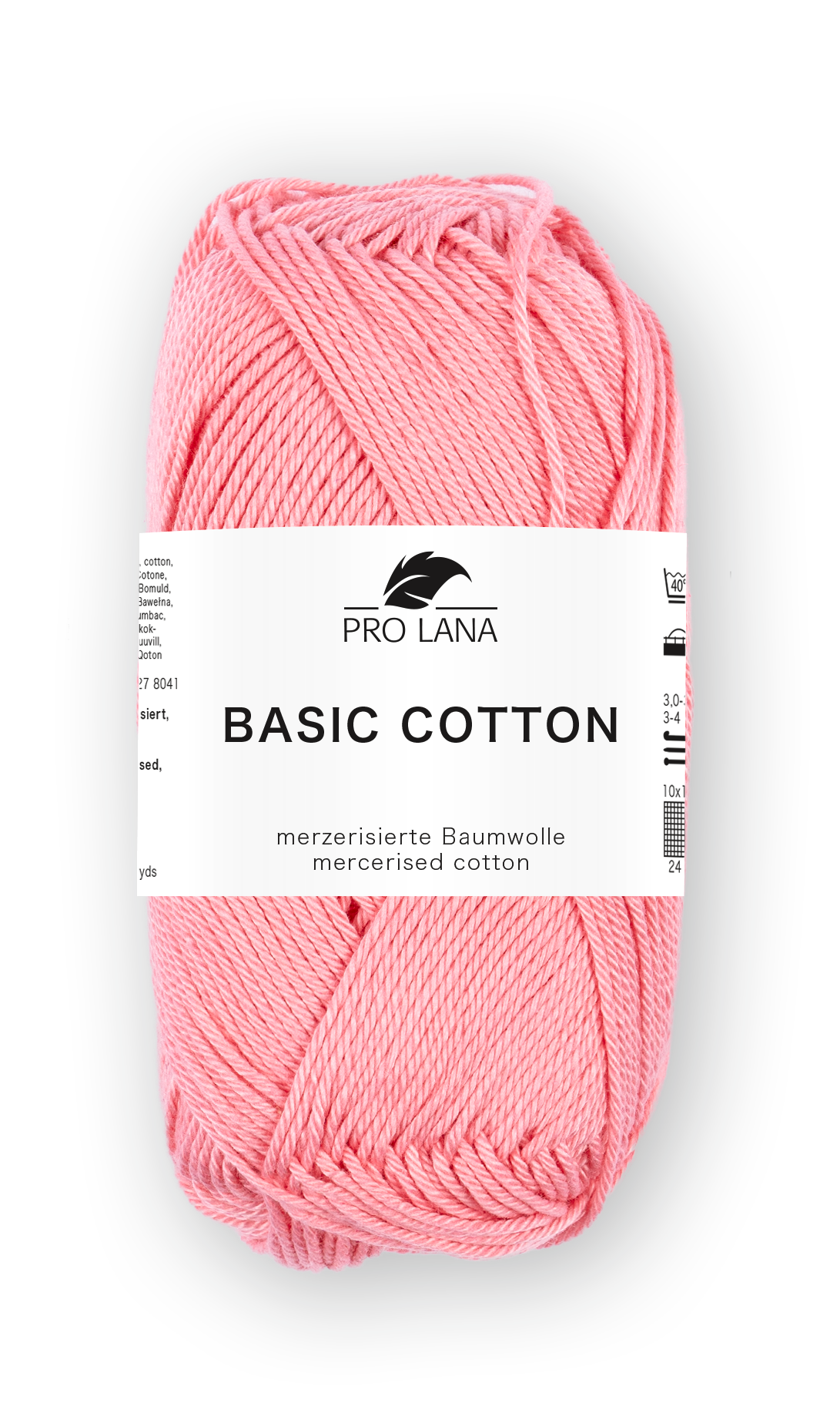 Basic Cotton / Knäuel 50g/125m LL / 100% Baumwolle mercerisiert gasiert