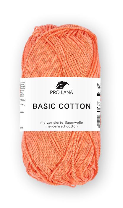 Basic Cotton / Knäuel 50g/125m LL / 100% Baumwolle mercerisiert gasiert