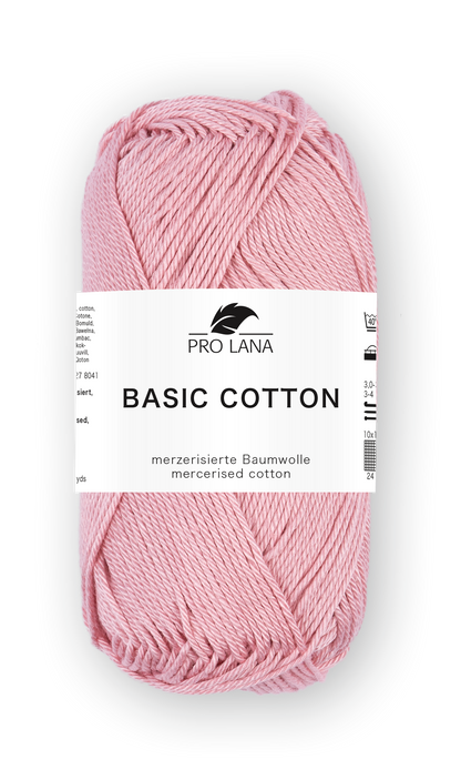 Basic Cotton / Knäuel 50g/125m LL / 100% Baumwolle mercerisiert gasiert