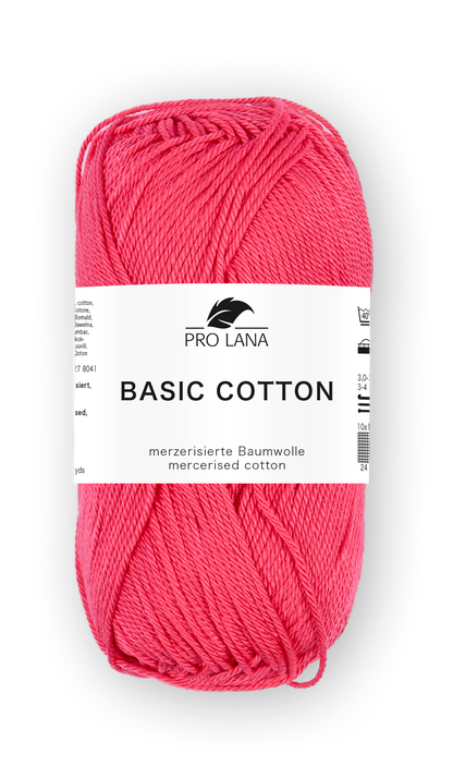 Basic Cotton / Knäuel 50g/125m LL / 100% Baumwolle mercerisiert gasiert