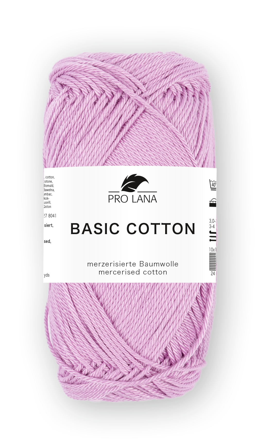 Basic Cotton / Knäuel 50g/125m LL / 100% Baumwolle mercerisiert gasiert