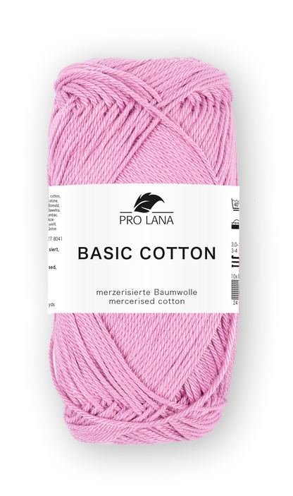 Basic Cotton / Knäuel 50g/125m LL / 100% Baumwolle mercerisiert gasiert