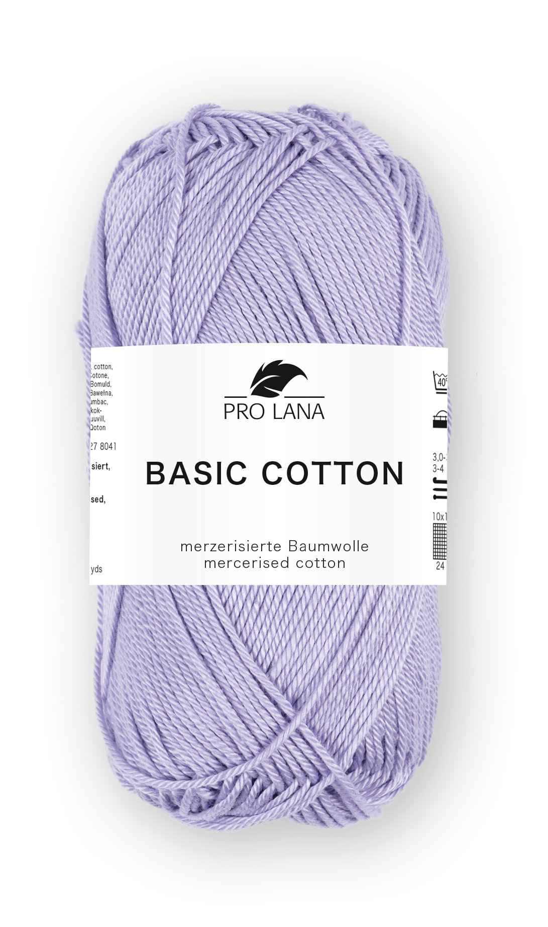 Basic Cotton / Knäuel 50g/125m LL / 100% Baumwolle mercerisiert gasiert