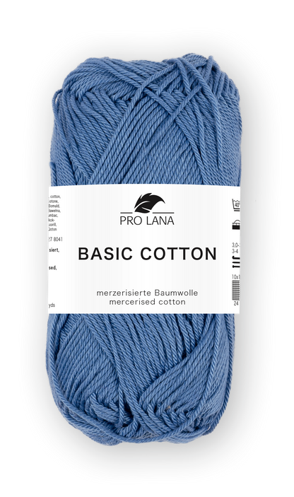 Basic Cotton / Knäuel 50g/125m LL / 100% Baumwolle mercerisiert gasiert