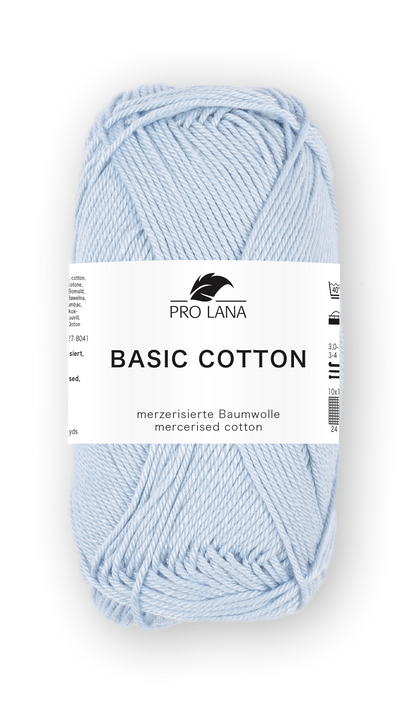 Basic Cotton / Knäuel 50g/125m LL / 100% Baumwolle mercerisiert gasiert
