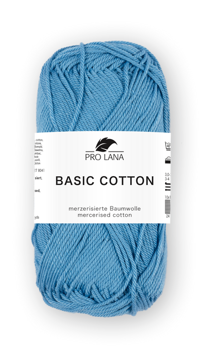 Basic Cotton / Knäuel 50g/125m LL / 100% Baumwolle mercerisiert gasiert
