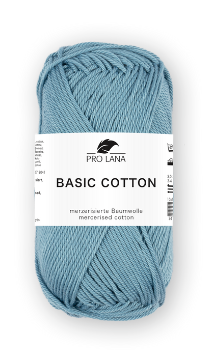 Basic Cotton / Knäuel 50g/125m LL / 100% Baumwolle mercerisiert gasiert