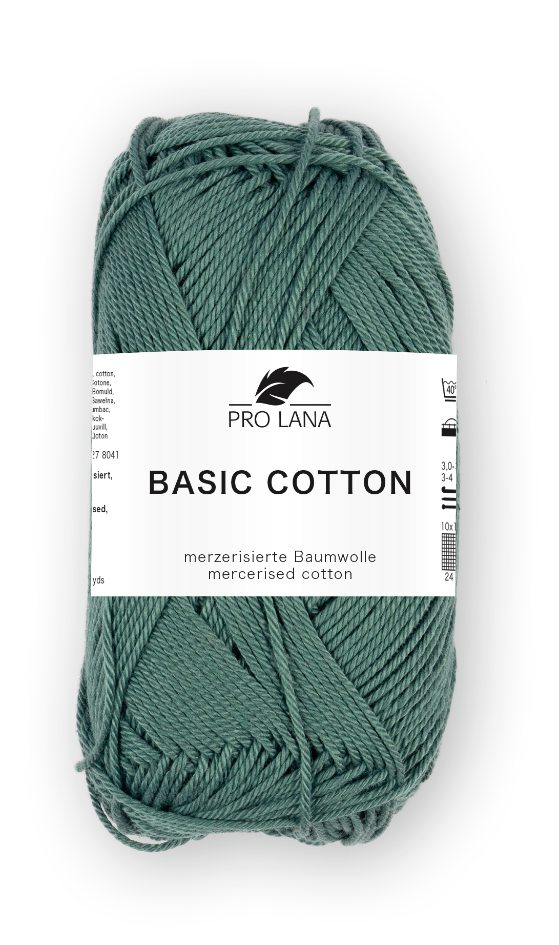 Basic Cotton / Knäuel 50g/125m LL / 100% Baumwolle mercerisiert gasiert
