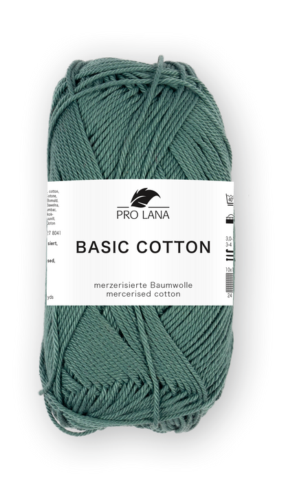 Basic Cotton / Knäuel 50g/125m LL / 100% Baumwolle mercerisiert gasiert