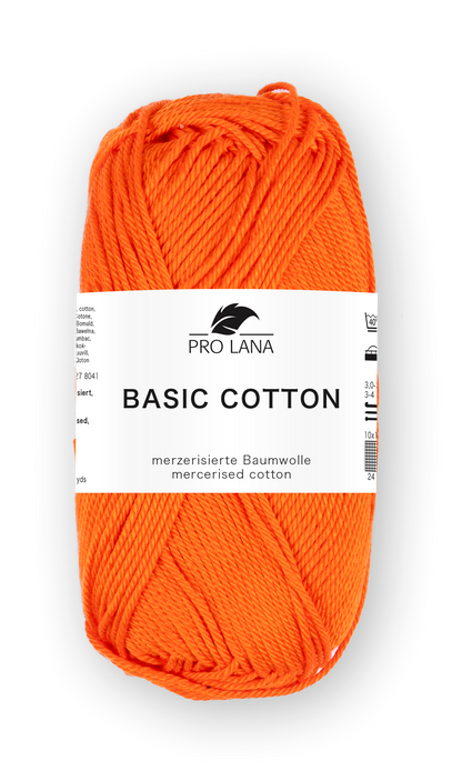 Basic Cotton / Knäuel 50g/125m LL / 100% Baumwolle mercerisiert gasiert