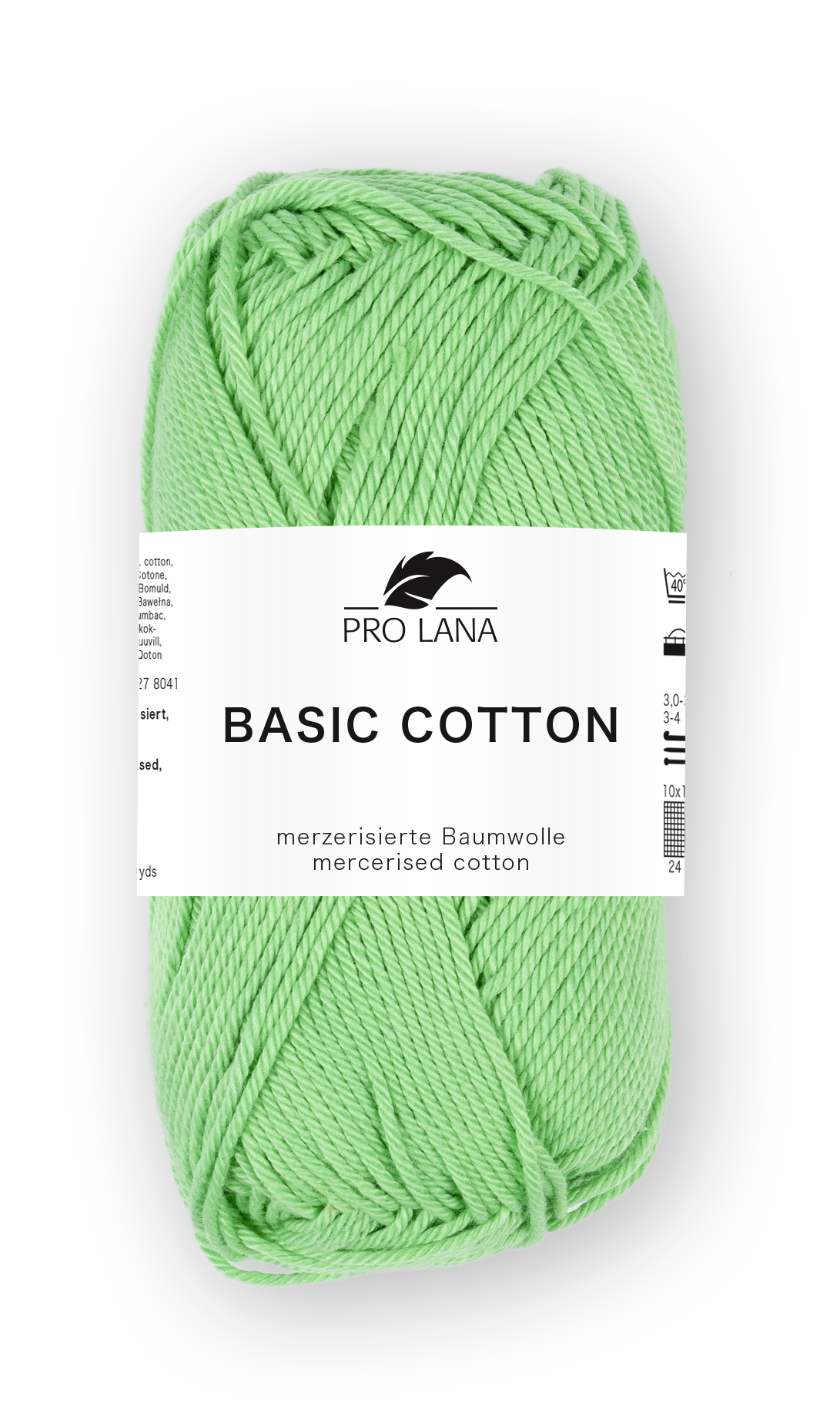 Basic Cotton / Knäuel 50g/125m LL / 100% Baumwolle mercerisiert gasiert