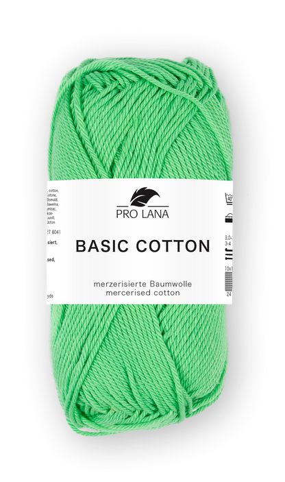 Basic Cotton / Knäuel 50g/125m LL / 100% Baumwolle mercerisiert gasiert