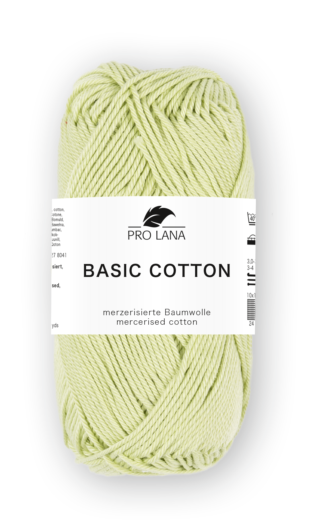 Basic Cotton / Knäuel 50g/125m LL / 100% Baumwolle mercerisiert gasiert