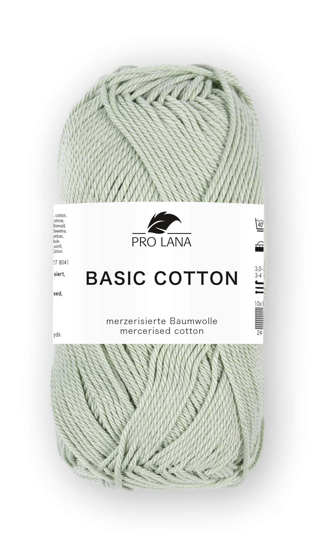 Basic Cotton / Knäuel 50g/125m LL / 100% Baumwolle mercerisiert gasiert
