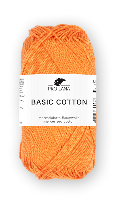 Basic Cotton / Knäuel 50g/125m LL / 100% Baumwolle mercerisiert gasiert