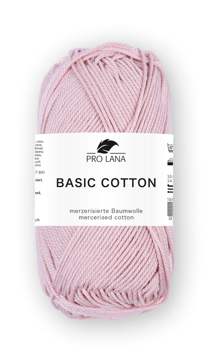 Basic Cotton / Knäuel 50g/125m LL / 100% Baumwolle mercerisiert gasiert