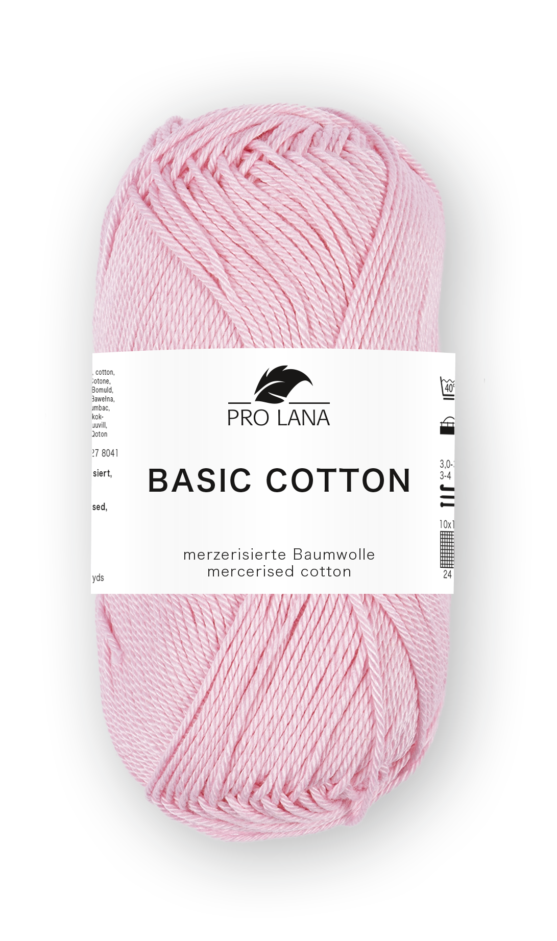 Basic Cotton / Knäuel 50g/125m LL / 100% Baumwolle mercerisiert gasiert