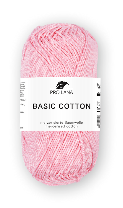 Basic Cotton / Knäuel 50g/125m LL / 100% Baumwolle mercerisiert gasiert