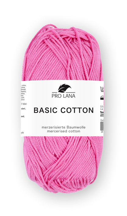 Basic Cotton / Knäuel 50g/125m LL / 100% Baumwolle mercerisiert gasiert