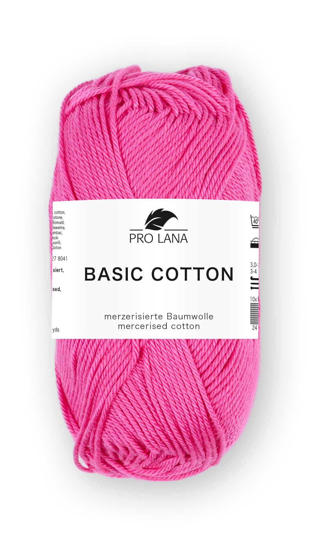 Basic Cotton / Knäuel 50g/125m LL / 100% Baumwolle mercerisiert gasiert