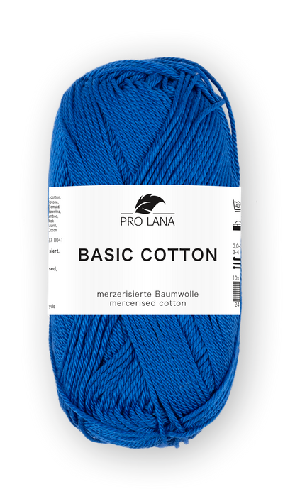 Basic Cotton / Knäuel 50g/125m LL / 100% Baumwolle mercerisiert gasiert