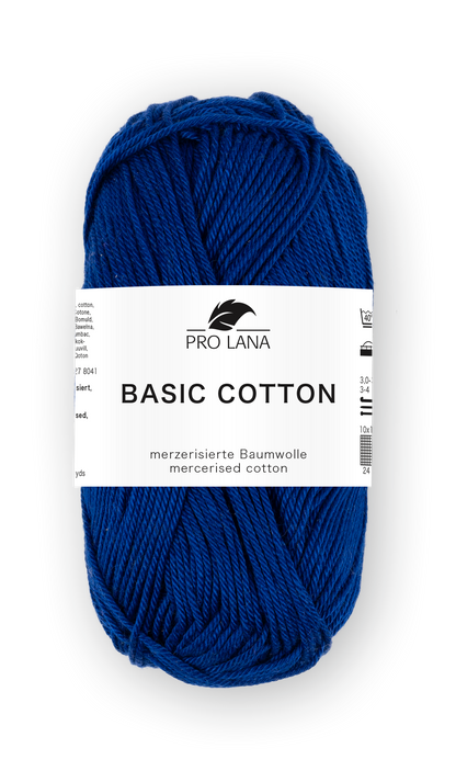 Basic Cotton / Knäuel 50g/125m LL / 100% Baumwolle mercerisiert gasiert