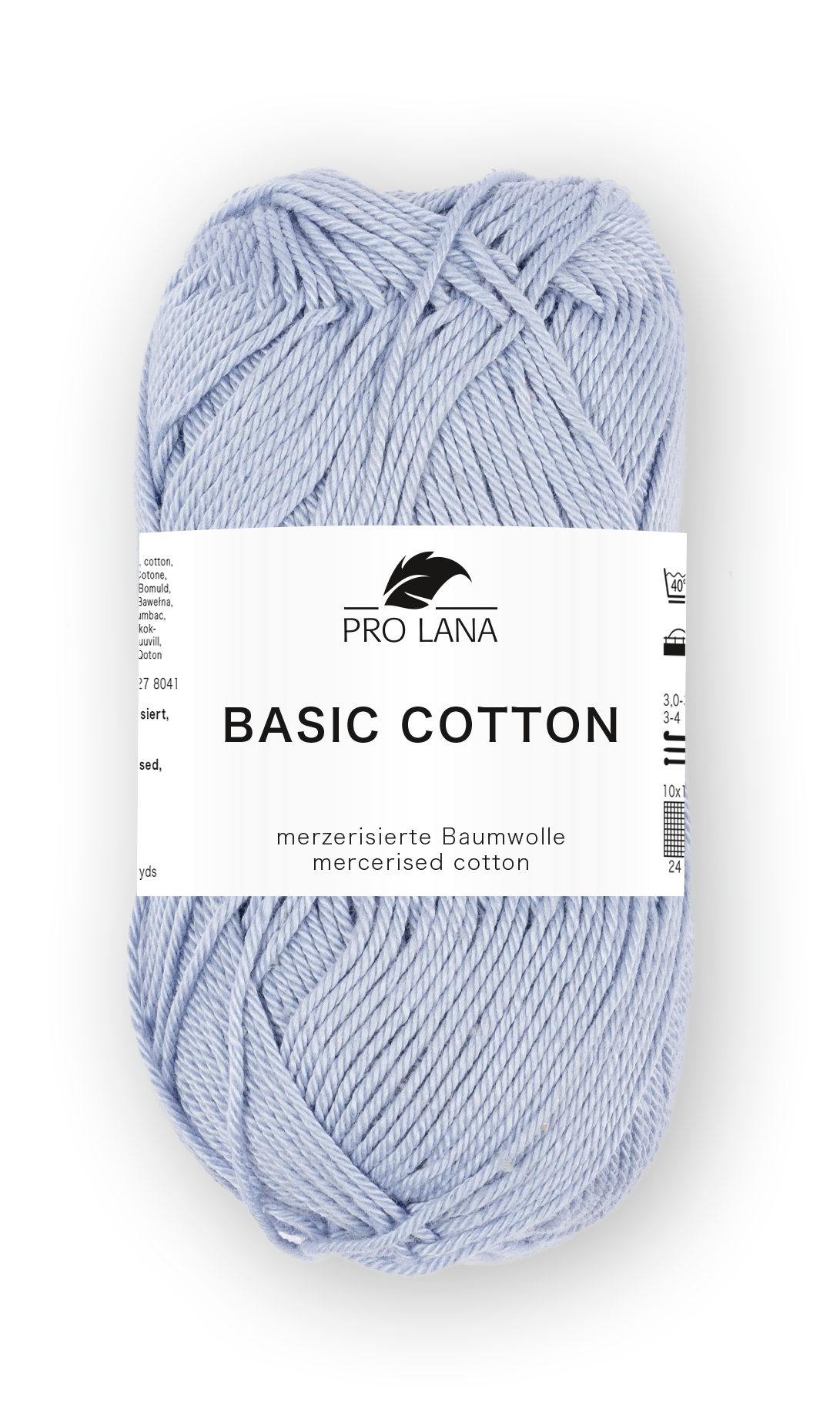Basic Cotton / Knäuel 50g/125m LL / 100% Baumwolle mercerisiert gasiert