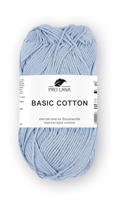 Basic Cotton / Knäuel 50g/125m LL / 100% Baumwolle mercerisiert gasiert