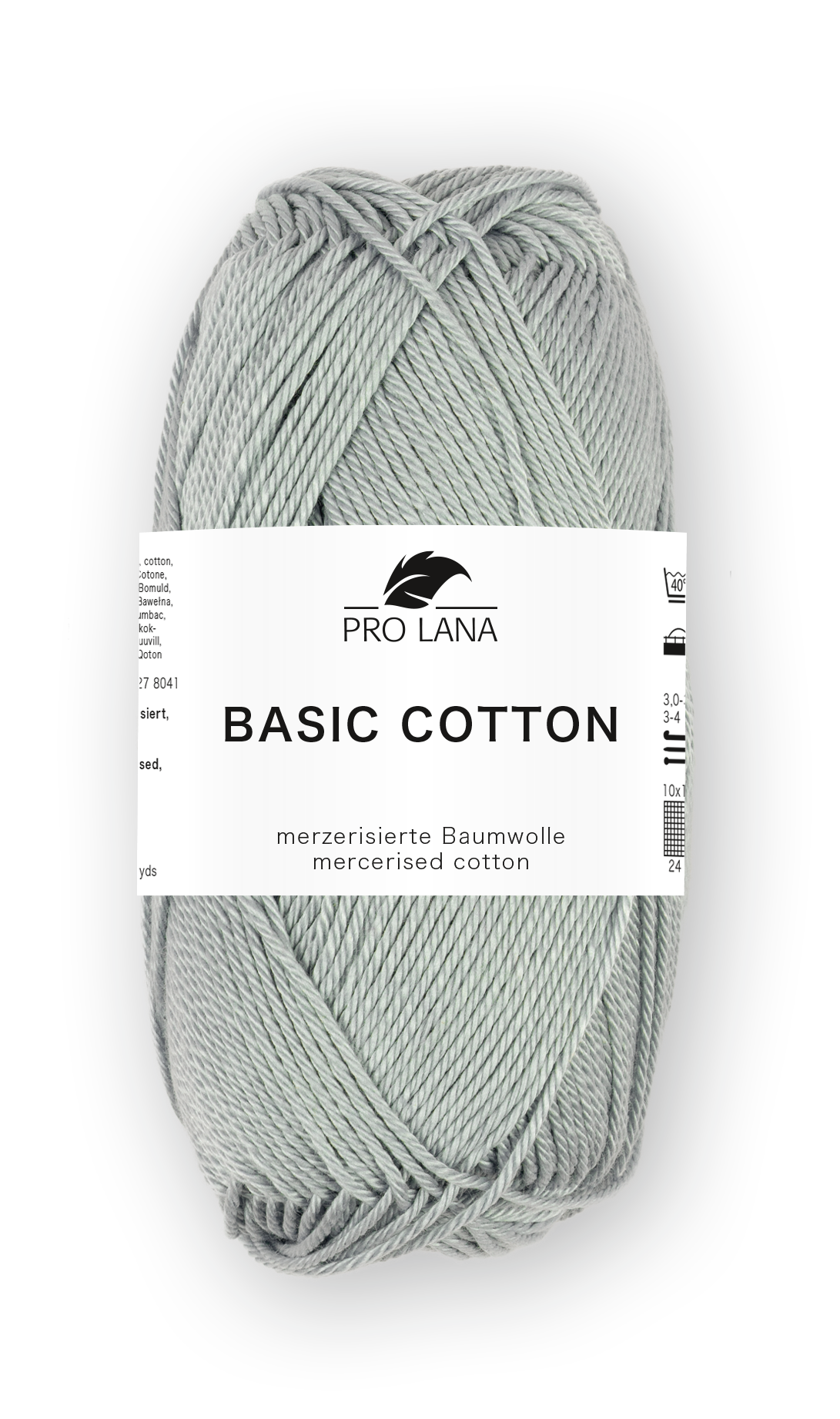 Basic Cotton / Knäuel 50g/125m LL / 100% Baumwolle mercerisiert gasiert