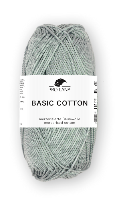 Basic Cotton / Knäuel 50g/125m LL / 100% Baumwolle mercerisiert gasiert