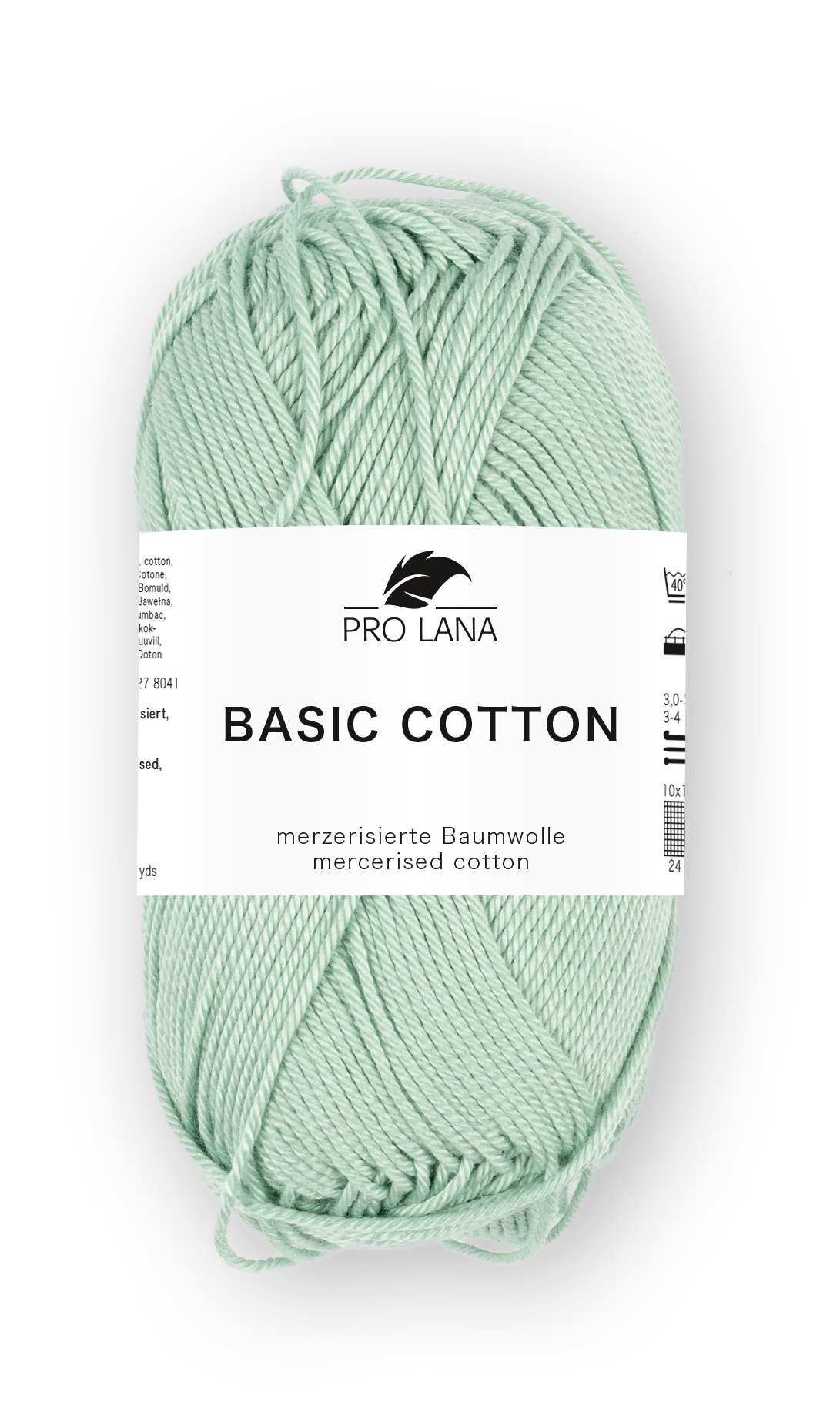 Basic Cotton / Knäuel 50g/125m LL / 100% Baumwolle mercerisiert gasiert