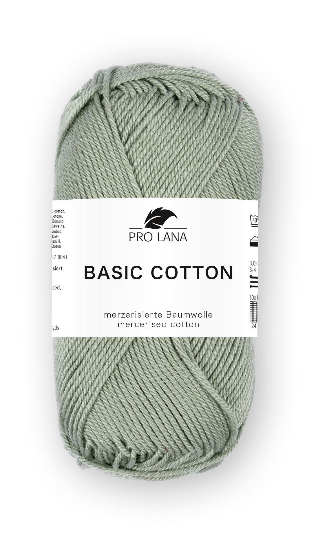 Basic Cotton / Knäuel 50g/125m LL / 100% Baumwolle mercerisiert gasiert