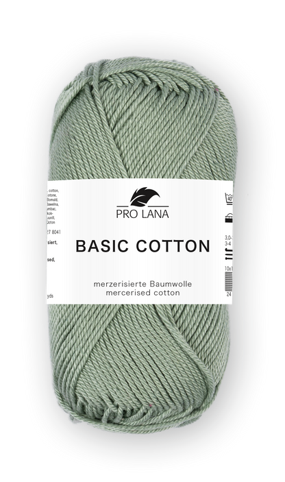 Basic Cotton / Knäuel 50g/125m LL / 100% Baumwolle mercerisiert gasiert