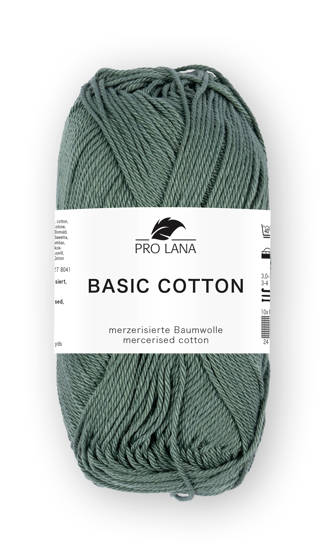 Basic Cotton / Knäuel 50g/125m LL / 100% Baumwolle mercerisiert gasiert
