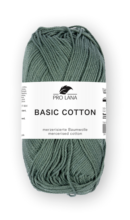 Basic Cotton / Knäuel 50g/125m LL / 100% Baumwolle mercerisiert gasiert