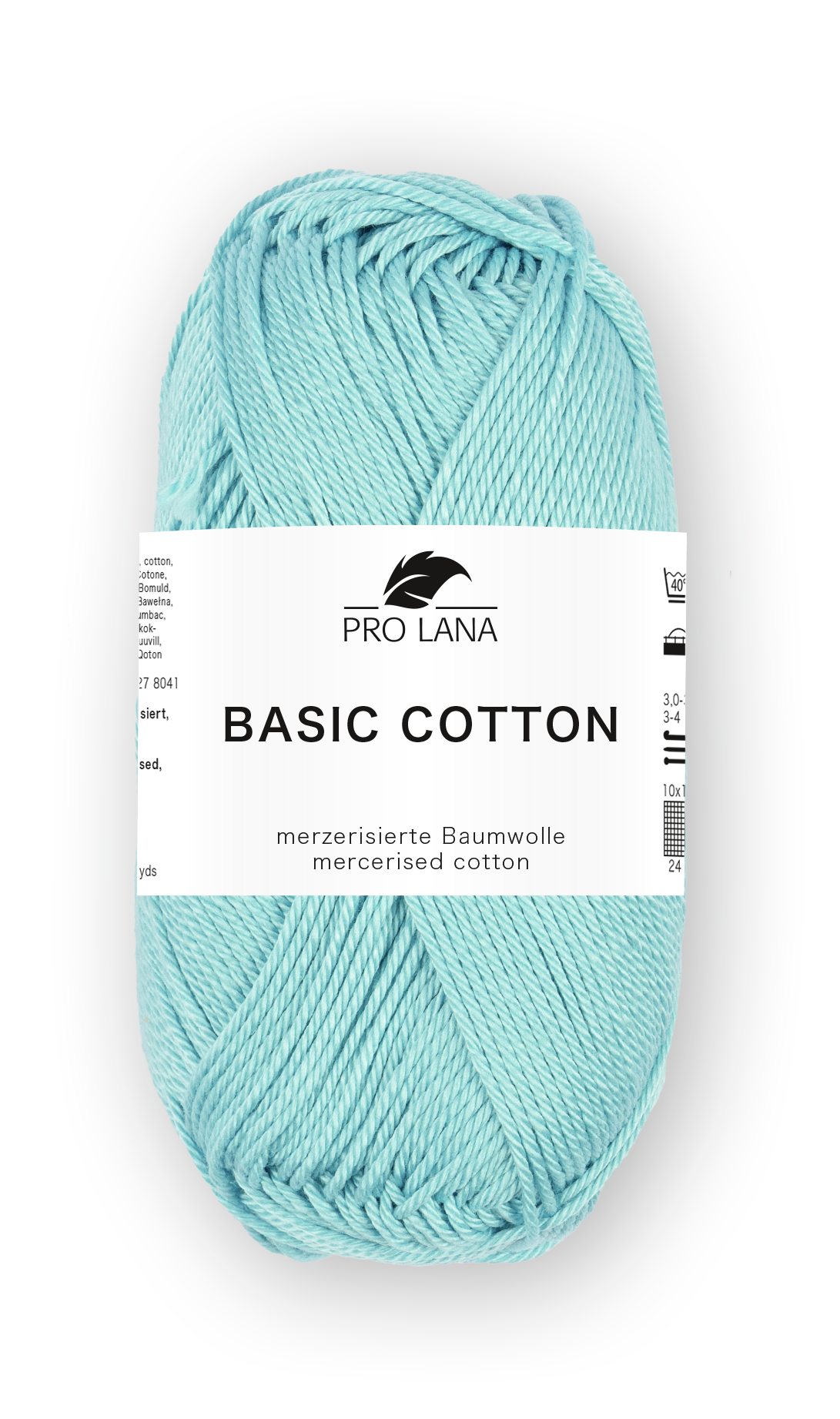 Basic Cotton / Knäuel 50g/125m LL / 100% Baumwolle mercerisiert gasiert