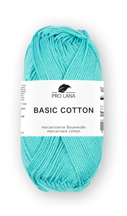 Basic Cotton / Knäuel 50g/125m LL / 100% Baumwolle mercerisiert gasiert