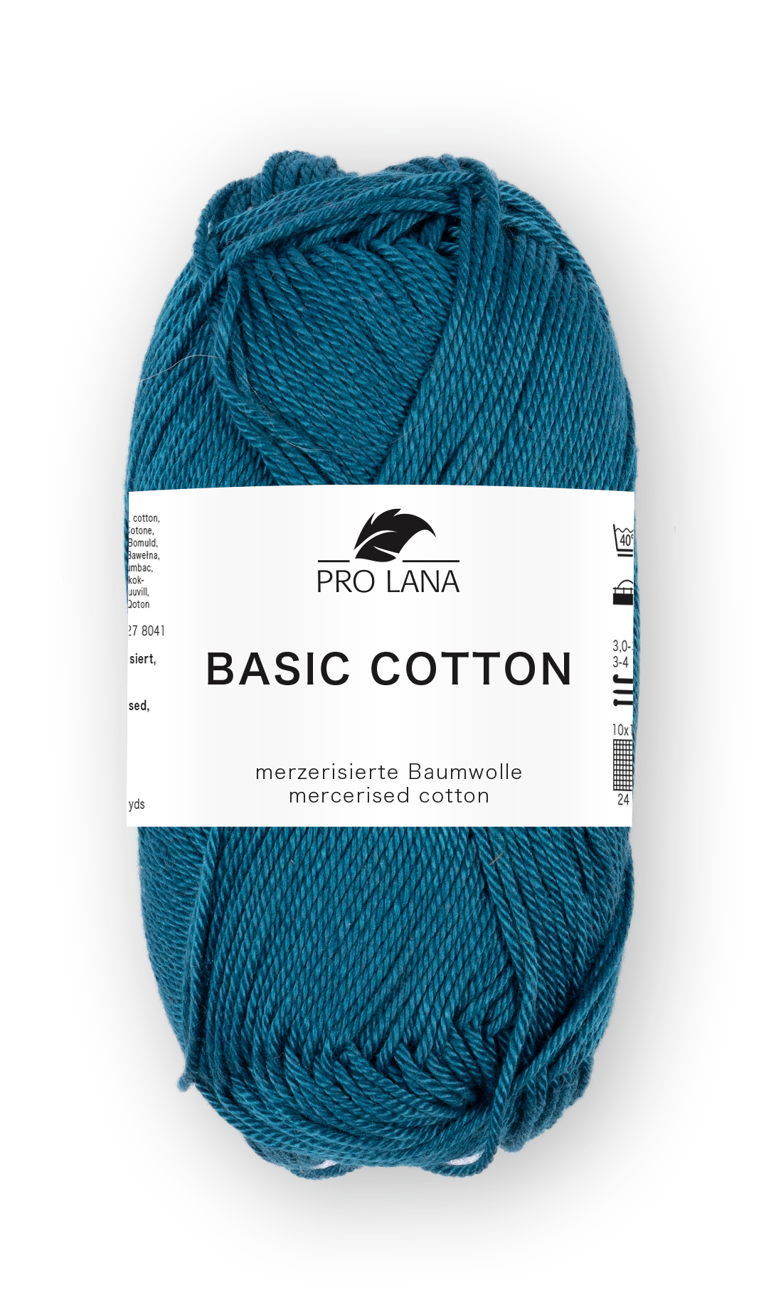 Basic Cotton / Knäuel 50g/125m LL / 100% Baumwolle mercerisiert gasiert