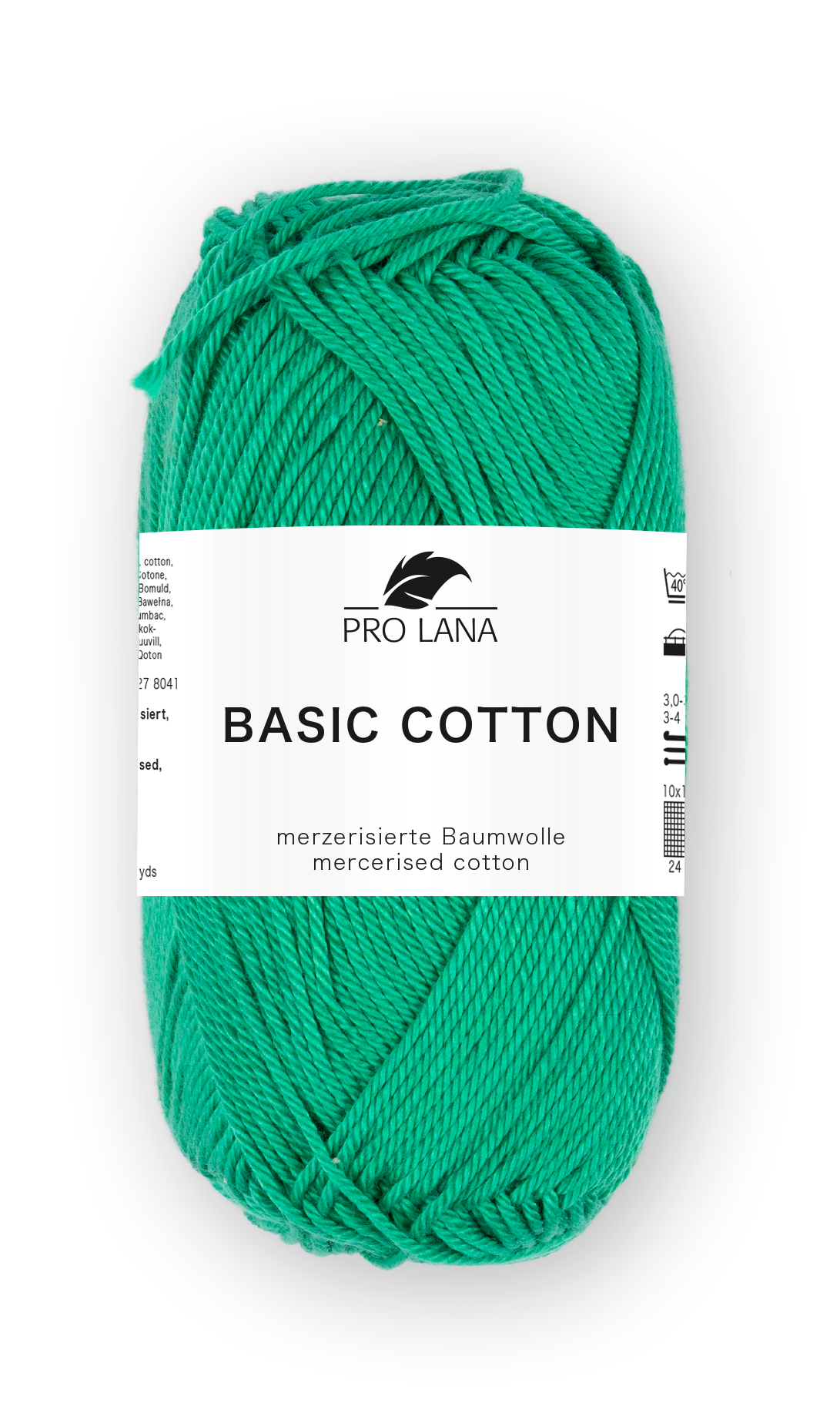 Basic Cotton / Knäuel 50g/125m LL / 100% Baumwolle mercerisiert gasiert